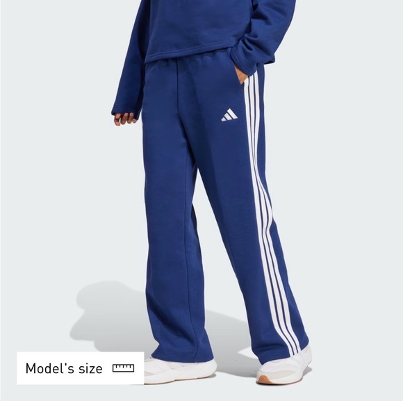 adidas Pants - Adidas ESSENTIALS 3-STRIPES OPEN-HEM FLEECE PANTS